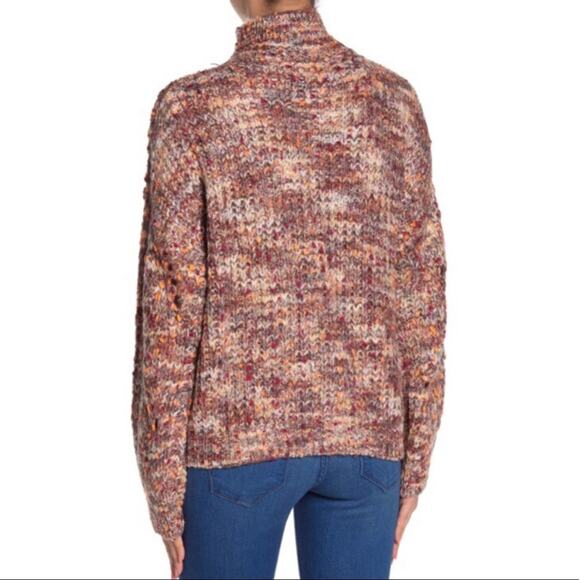 Line & Dot Multicolored Turtleneck Knit Sweater - Picture 10 of 10